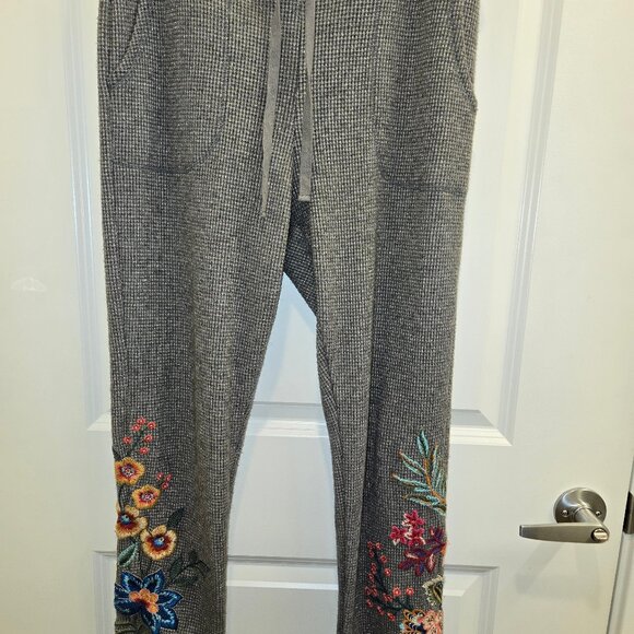 Johnny Was Waffle Knit Metallic Joggers - Picture 2 of 8